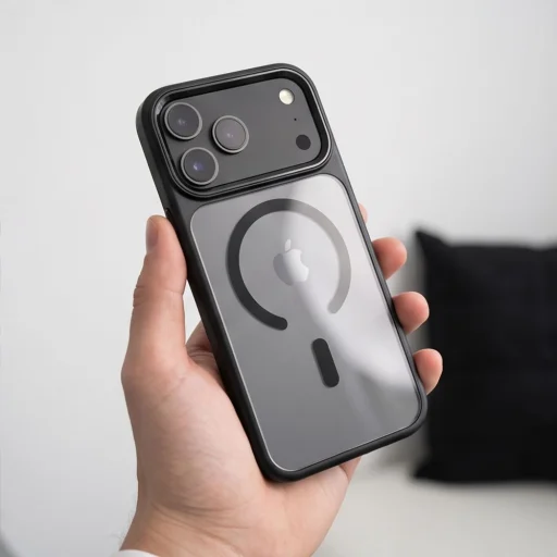 iPhone 17 Pro / 18 Pro čierne/priehľadné puzdro Tech-Protect Magmat MagSafe CC - 8