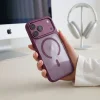  iPhone 17 Pro Max / 18 Pro Max sötét cseresznye/átlátszó Tech-Protect Magmat MagSafe CC tok thumbnail