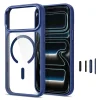 iPhone 17 Pro / 18 Pro tmavomodré/priehľadné Tech-Protect Magmat MagSafe puzdro s ovládaním kamery thumbnail