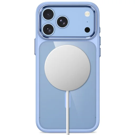 iPhone 17 Pro / 18 Pro svetlomodré-priesvitné puzdro Tech-Protect Magmat MagSafe CC - 4
