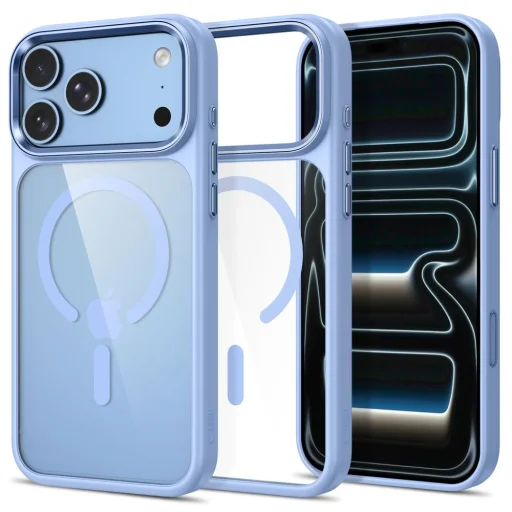 iPhone 17 Pro / 18 Pro svetlomodré-priesvitné puzdro Tech-Protect Magmat MagSafe CC - 1