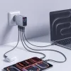 Tech-Protect PowerVision NC140W-GaN 140W 4-portová sieťová nabíjačka, tmavosivá (3×USB-C, 1x USB-A) thumbnail
