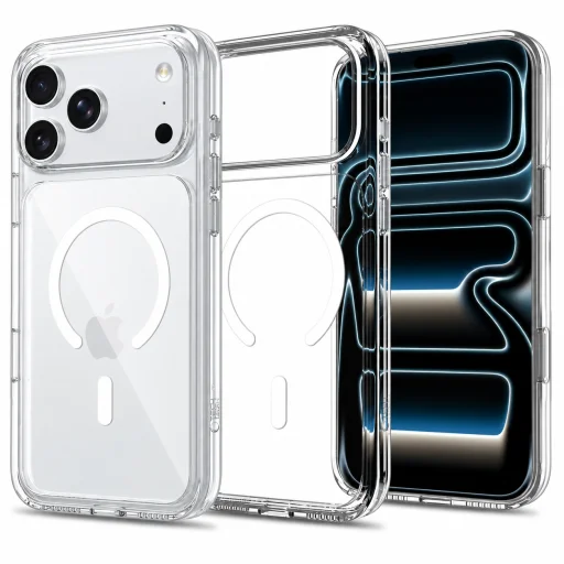 Apple iPhone 17 Pro / 18 Pro priehľadné puzdro Tech-Protect Flexair Hybrid CC MagSafe - 1