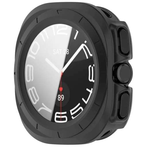 Samsung Galaxy Watch Ultra 2 2026 (47 mm) matná čierna a priehľadná sada 2 ks ochranných puzdier Tech-Protect Defense - 4