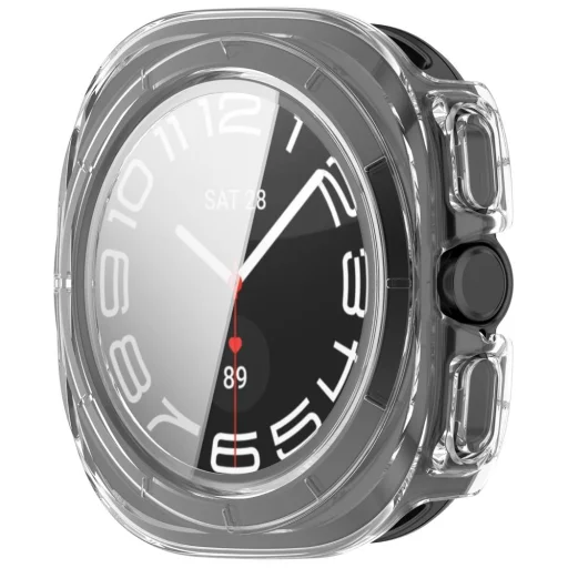 Samsung Galaxy Watch Ultra 2 2026 (47 mm) matná čierna a priehľadná sada 2 ks ochranných puzdier Tech-Protect Defense - 5