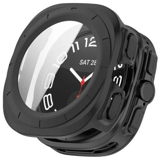 Samsung Galaxy Watch Ultra 2 2026 (47 mm) matná čierna a priehľadná sada 2 ks ochranných puzdier Tech-Protect Defense - 6