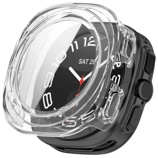 Samsung Galaxy Watch Ultra 2 2026 (47 mm) matná čierna a priehľadná sada 2 ks ochranných puzdier Tech-Protect Defense - 7