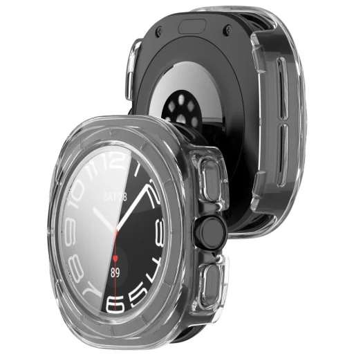 Samsung Galaxy Watch Ultra 2 2026 (47 mm) matná čierna a priehľadná sada 2 ks ochranných puzdier Tech-Protect Defense - 9