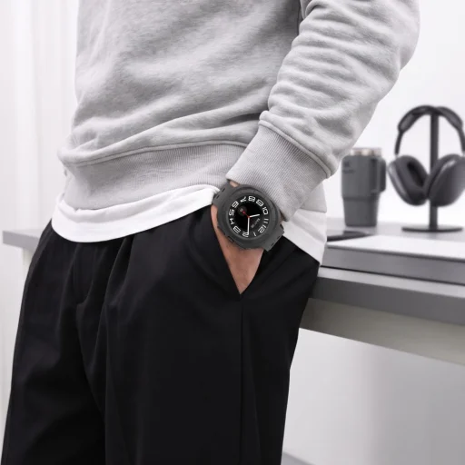 Samsung Galaxy Watch Ultra 2 2026 (47 mm) matná čierna a priehľadná sada 2 ks ochranných puzdier Tech-Protect Defense - 10