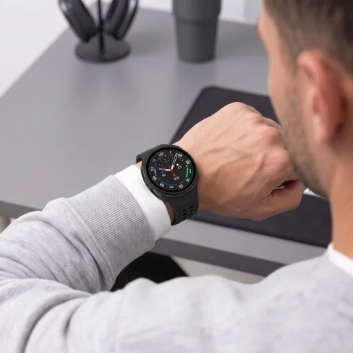 Samsung Galaxy Watch 8 / 9 (40 mm) Tech-protect Defense balenie 2 kusov matné čierne a priehľadné puzdro - 11