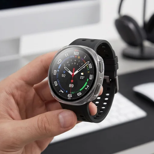 Samsung Galaxy Watch 8 / 9 (40 mm) Tech-protect Defense balenie 2 kusov matné čierne a priehľadné puzdro - 13
