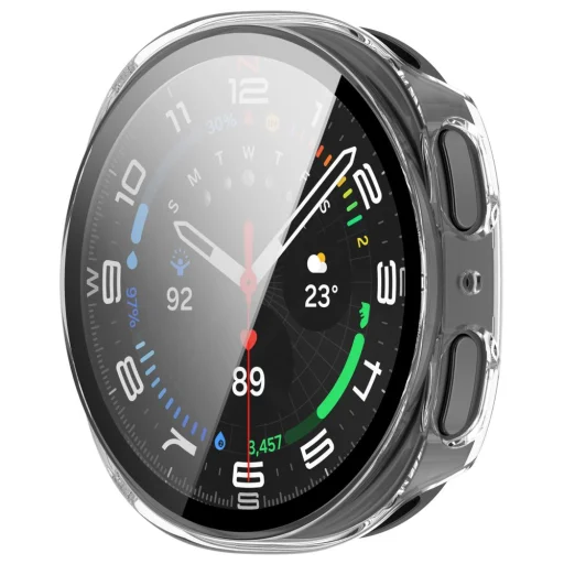 Samsung Galaxy Watch 8 / 9 (40 mm) Tech-protect Defense balenie 2 kusov matné čierne a priehľadné puzdro - 5