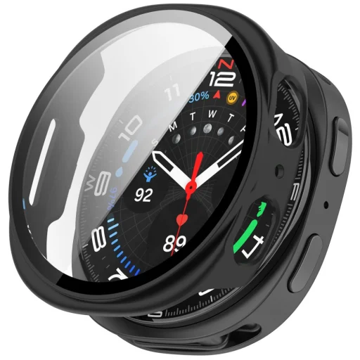 Samsung Galaxy Watch 8 / 9 (40 mm) Tech-protect Defense balenie 2 kusov matné čierne a priehľadné puzdro - 6