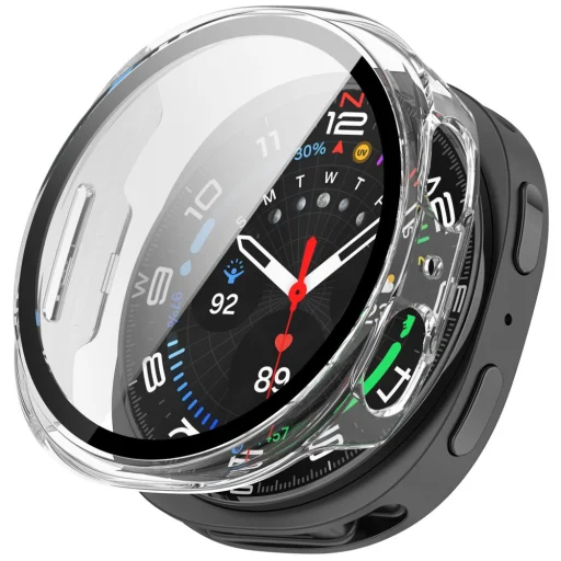 Samsung Galaxy Watch 8 / 9 (40 mm) Tech-protect Defense balenie 2 kusov matné čierne a priehľadné puzdro - 7