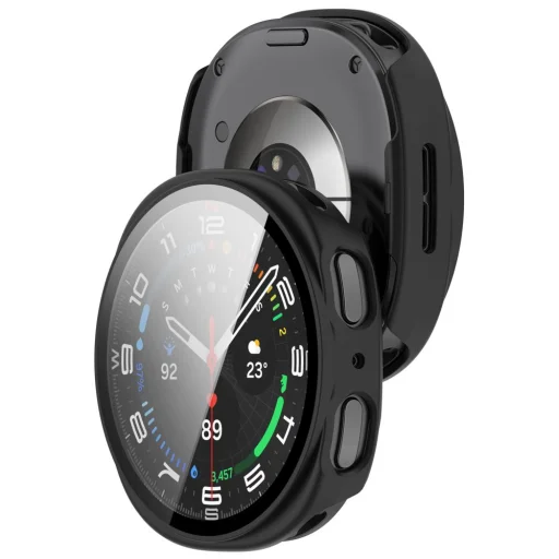 Samsung Galaxy Watch 8 / 9 (40 mm) Tech-protect Defense balenie 2 kusov matné čierne a priehľadné puzdro - 8
