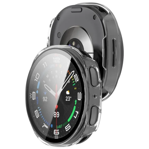 Samsung Galaxy Watch 8 / 9 (40 mm) Tech-protect Defense balenie 2 kusov matné čierne a priehľadné puzdro - 9