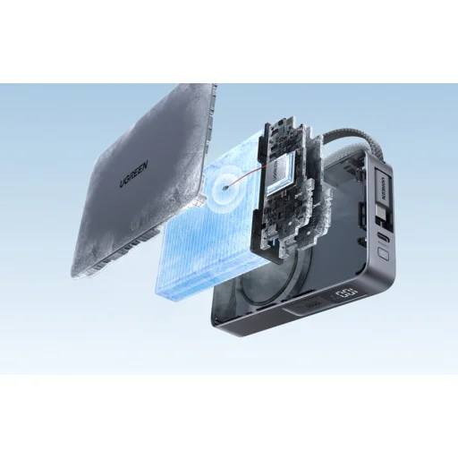 UGREEN PB773 magnetická externá batéria 10000 mAh 30 W sivá - 10