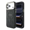 iPhone 18 Pro čierny Guess PU kožený 4G kryt so zlatým rámom, embosovaný MagSafe thumbnail