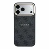 iPhone 18 Pro čierny Guess PU kožený 4G kryt so zlatým rámom, embosovaný MagSafe thumbnail