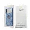 Modré puzdro Guess PU 4G Resin Metal Logo pre iPhone 18 Pro thumbnail