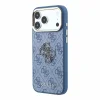 Modré puzdro Guess PU 4G Resin Metal Logo pre iPhone 18 Pro thumbnail