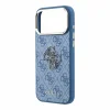 Modré puzdro Guess PU 4G Resin Metal Logo pre iPhone 18 Pro thumbnail