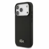  iPhone 18 Pro fekete Lacoste Iconic Petit Pique PVC MagSafe tok fém logóval thumbnail