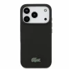  iPhone 18 Pro fekete Lacoste Iconic Petit Pique PVC MagSafe tok fém logóval thumbnail