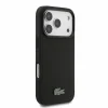  iPhone 18 Pro fekete Lacoste Iconic Petit Pique PVC MagSafe tok fém logóval thumbnail
