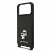 iPhone 18 Pro čierne Karl Lagerfeld Saffiano Crossbody Strap Karl and Choupette puzdro thumbnail