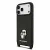 iPhone 18 Pro čierne Karl Lagerfeld Saffiano Crossbody Strap Karl and Choupette puzdro thumbnail