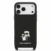 iPhone 18 Pro čierne Karl Lagerfeld Saffiano Crossbody Strap Karl and Choupette puzdro thumbnail