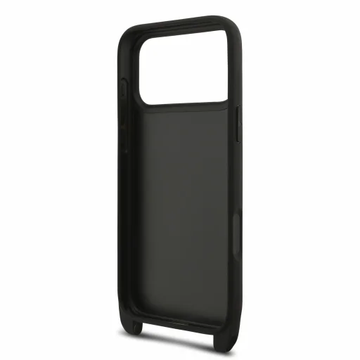 iPhone 18 Pro čierne Karl Lagerfeld Saffiano Crossbody Strap Karl and Choupette puzdro - 7