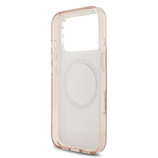 iPhone 18 Pro ružové puzdro Guess IML Flowers Allover Strap MagSafe - 6