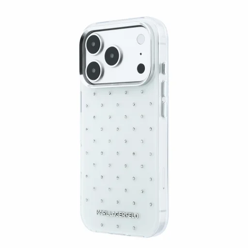 iPhone 18 Pro Biely Karl Lagerfeld IML štrasový MagSafe kryt - 2