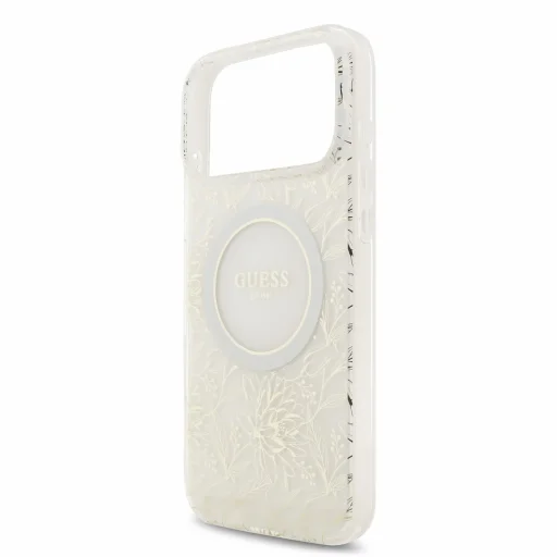 Biely kryt Guess IML Flowers Allover Strap MagSafe pre iPhone 18 Pro Max - 5