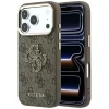 Hnedé puzdro Guess PU 4G Resin Metal Logo pre Apple iPhone 18 Pro Max thumbnail