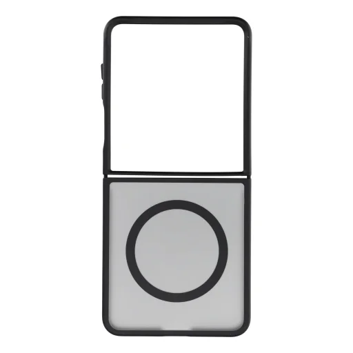 Samsung Z Flip 8 4sF-S akrylové, MagSafe kompatibilné čierne puzdro - 1