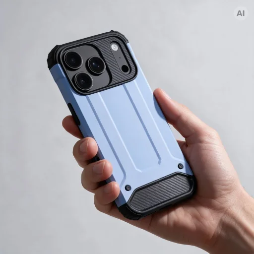 iPhone 17 Pro / 18 Pro svetlomodré puzdro Armor - 4