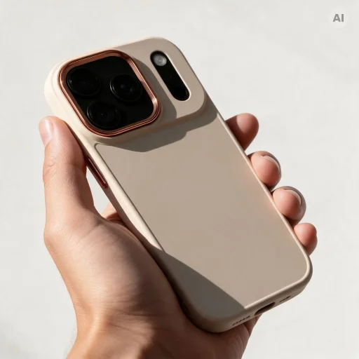 Apple iPhone 17 Pro / 18 Pro antické biele Frame puzdro - 3