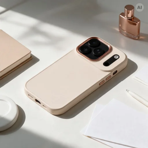 Apple iPhone 17 Pro / 18 Pro antické biele Frame puzdro - 4