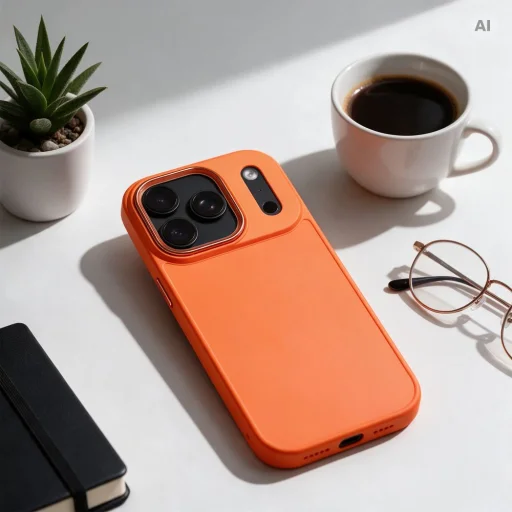 Apple iPhone 17 Pro / 18 Pro oranžové puzdro Frame - 4