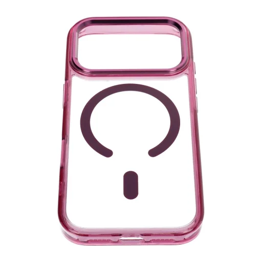  iPhone 17 Pro Max / 18 Pro Max sötét cseresznye Frame Clear Hybrid Mag Cover tok - 5