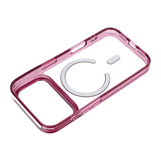  iPhone 17 Pro Max / 18 Pro Max sötét cseresznye Frame Clear Hybrid Mag Cover tok - 6