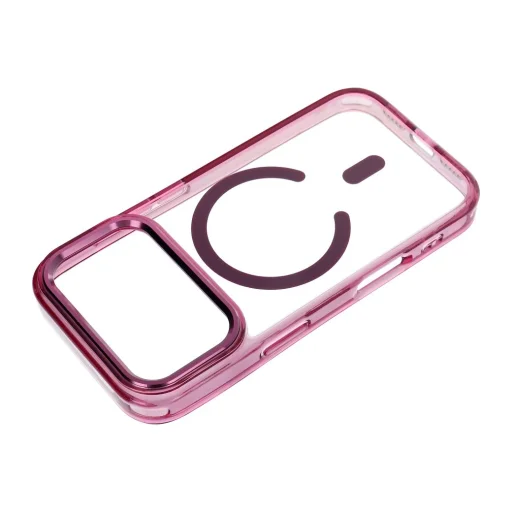  iPhone 17 Pro Max / 18 Pro Max sötét cseresznye Frame Clear Hybrid Mag Cover tok - 3