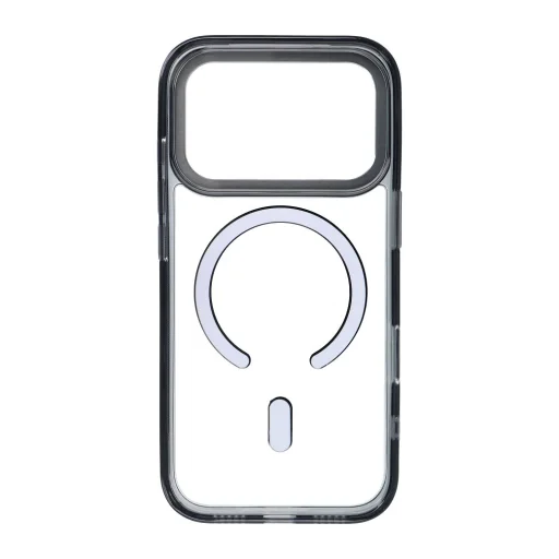  Apple iPhone 17 Pro Max / 18 Pro Max fekete Frame Clear Hybrid Mag Cover tok - 2
