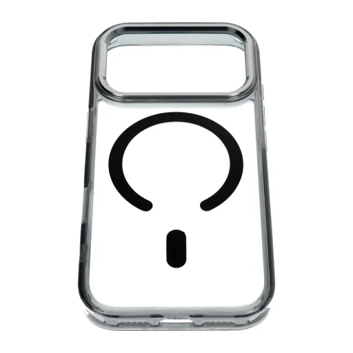  Apple iPhone 17 Pro Max / 18 Pro Max fekete Frame Clear Hybrid Mag Cover tok - 3