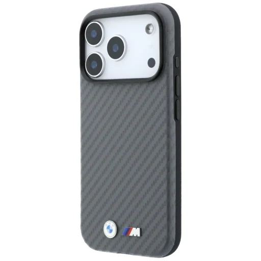 Apple iPhone 18 Pro sivý BMW M Carbon Metal Logo MagSafe kryt - 2