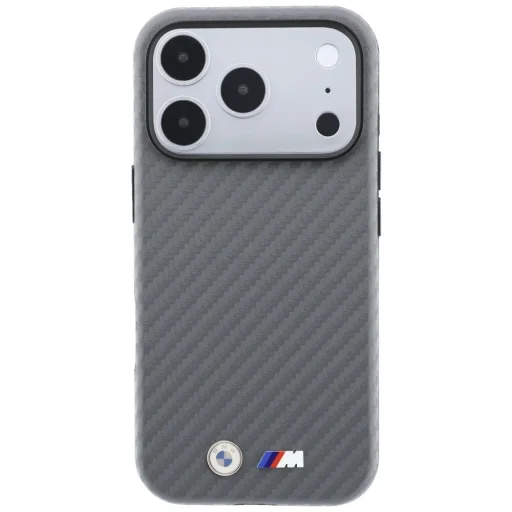  Apple iPhone 18 Pro Max szürke BMW M Carbon Metal Logo MagSafe tok - 3