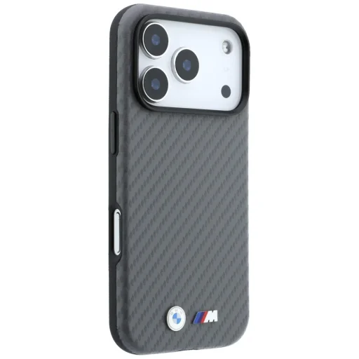  Apple iPhone 18 Pro Max szürke BMW M Carbon Metal Logo MagSafe tok - 4